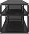 vidaXL - Tv-meubel - 140x40x40,5 - cm - gehard - glas - zwart