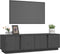 vidaXL - Tv-meubel - 140x40x40 - cm - massief - grenenhout - grijs