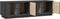 vidaXL - Tv-meubel - 140x40x40 - cm - massief - grenenhout - grijs