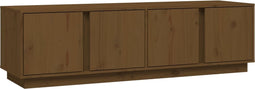 vidaXL - Tv-meubel - 140x40x40 - cm - massief - grenenhout - honingbruin
