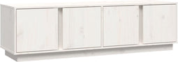 vidaXL - Tv-meubel - 140x40x40 - cm - massief - grenenhout - wit