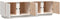 vidaXL - Tv-meubel - 140x40x40 - cm - massief - grenenhout - wit