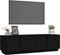vidaXL - Tv-meubel - 140x40x40 - cm - massief - grenenhout - zwart