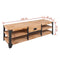 vidaXL - Tv-meubel - 140x40x45 - cm - massief - acaciahout