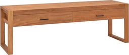 vidaXL - Tv-meubel - 140x40x45 - cm - teakhout