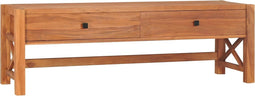 vidaXL - Tv-meubel - 140x40x45 - cm - teakhout