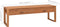 vidaXL - Tv-meubel - 140x40x45 - cm - teakhout