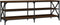 vidaXL - Tv-meubel - 140x40x50 - cm - bewerkt - hout - bruin - eikenkleur