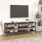 vidaXL - Tv-meubel - 140x40x50 - cm - bewerkt - hout - bruin - eikenkleur