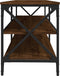 vidaXL - Tv-meubel - 140x40x50 - cm - bewerkt - hout - bruin - eikenkleur