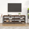 vidaXL - Tv-meubel - 140x40x50 - cm - bewerkt - hout - bruin - eikenkleur