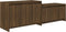 vidaXL - Tv-meubel - 146,5x35x50 - cm - bewerkt - hout - bruin - eikenkleur