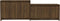 vidaXL - Tv-meubel - 146,5x35x50 - cm - bewerkt - hout - bruin - eikenkleur