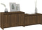 vidaXL - Tv-meubel - 146,5x35x50 - cm - bewerkt - hout - bruin - eikenkleur