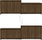 vidaXL - Tv-meubel - 146,5x35x50 - cm - bewerkt - hout - bruin - eikenkleur