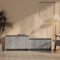 vidaXL - Tv-meubel - 146,5x35x50 - cm - bewerkt - hout - grijs - sonoma - eikenkleurig