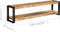 vidaXL - Tv-meubel - 150x30x40 - cm - massief - mangohout
