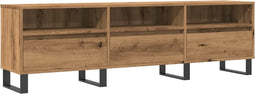 vidaXL - Tv-meubel - 150x30x44,5 - cm - bewerkt - hout - artisanaal - eikenkleur