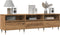 vidaXL - Tv-meubel - 150x30x44,5 - cm - bewerkt - hout - artisanaal - eikenkleur