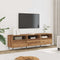 vidaXL - Tv-meubel - 150x30x44,5 - cm - bewerkt - hout - artisanaal - eikenkleur