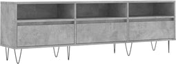 vidaXL - Tv-meubel - 150x30x44,5 - cm - bewerkt - hout - betongrijs