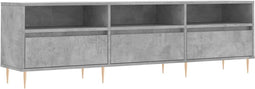 vidaXL - Tv-meubel - 150x30x44,5 - cm - bewerkt - hout - betongrijs