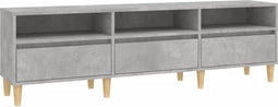 vidaXL - Tv-meubel - 150x30x44,5 - cm - bewerkt - hout - betongrijs