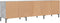 vidaXL - Tv-meubel - 150x30x44,5 - cm - bewerkt - hout - betongrijs