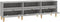 vidaXL - Tv-meubel - 150x30x44,5 - cm - bewerkt - hout - betongrijs