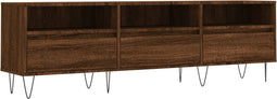 vidaXL - Tv-meubel - 150x30x44,5 - cm - bewerkt - hout - bruin - eikenkleur