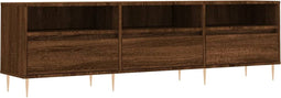 vidaXL - Tv-meubel - 150x30x44,5 - cm - bewerkt - hout - bruin - eikenkleur