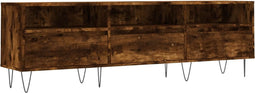 vidaXL - Tv-meubel - 150x30x44,5 - cm - bewerkt - hout - gerookt - eikenkleurig