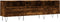 vidaXL - Tv-meubel - 150x30x44,5 - cm - bewerkt - hout - gerookt - eikenkleurig