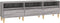 vidaXL - Tv-meubel - 150x30x44,5 - cm - bewerkt - hout - grijs - sonoma - eikenkleurig