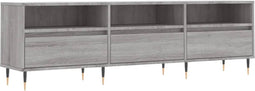 vidaXL - Tv-meubel - 150x30x44,5 - cm - bewerkt - hout - grijs - sonoma - eikenkleurig