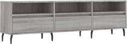 vidaXL - Tv-meubel - 150x30x44,5 - cm - bewerkt - hout - grijs - sonoma - eikenkleurig