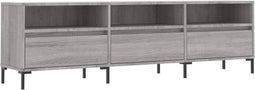vidaXL - Tv-meubel - 150x30x44,5 - cm - bewerkt - hout - grijs - sonoma - eikenkleurig