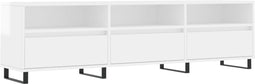 vidaXL - Tv-meubel - 150x30x44,5 - cm - bewerkt - hout - hoogglans - wit