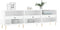 vidaXL - Tv-meubel - 150x30x44,5 - cm - bewerkt - hout - hoogglans - wit