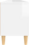 vidaXL - Tv-meubel - 150x30x44,5 - cm - bewerkt - hout - hoogglans - wit