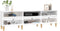vidaXL - Tv-meubel - 150x30x44,5 - cm - bewerkt - hout - hoogglans - wit
