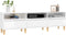 vidaXL - Tv-meubel - 150x30x44,5 - cm - bewerkt - hout - hoogglans - wit