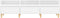 vidaXL - Tv-meubel - 150x30x44,5 - cm - bewerkt - hout - hoogglans - wit