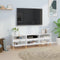 vidaXL - Tv-meubel - 150x30x44,5 - cm - bewerkt - hout - hoogglans - wit