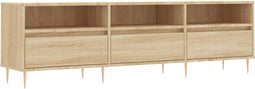 vidaXL - Tv-meubel - 150x30x44,5 - cm - bewerkt - hout - sonoma - eikenkleurig