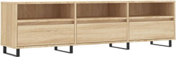 vidaXL - Tv-meubel - 150x30x44,5 - cm - bewerkt - hout - sonoma - eikenkleurig