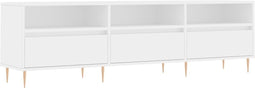 vidaXL - Tv-meubel - 150x30x44,5 - cm - bewerkt - hout - wit