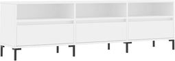 vidaXL - Tv-meubel - 150x30x44,5 - cm - bewerkt - hout - wit