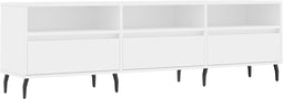 vidaXL - Tv-meubel - 150x30x44,5 - cm - bewerkt - hout - wit