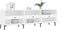 vidaXL - Tv-meubel - 150x30x44,5 - cm - bewerkt - hout - wit
